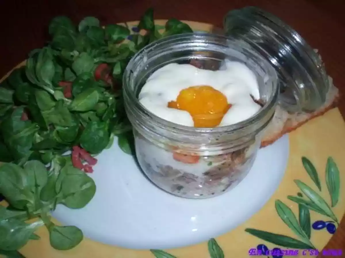 Oeuf cocotte et crème de parmesan, inspirés par Jean-François Piège