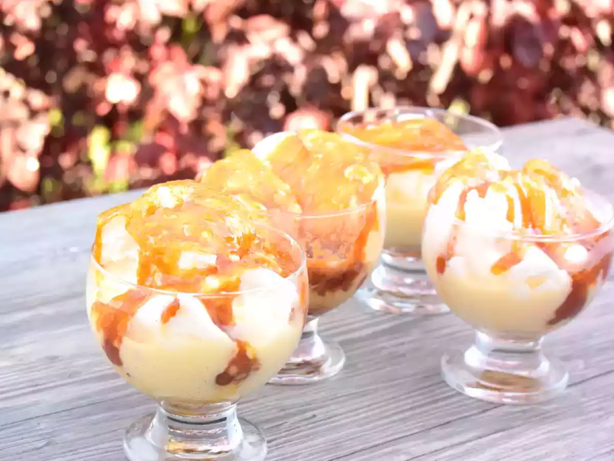 Œufs à la neige au caramel