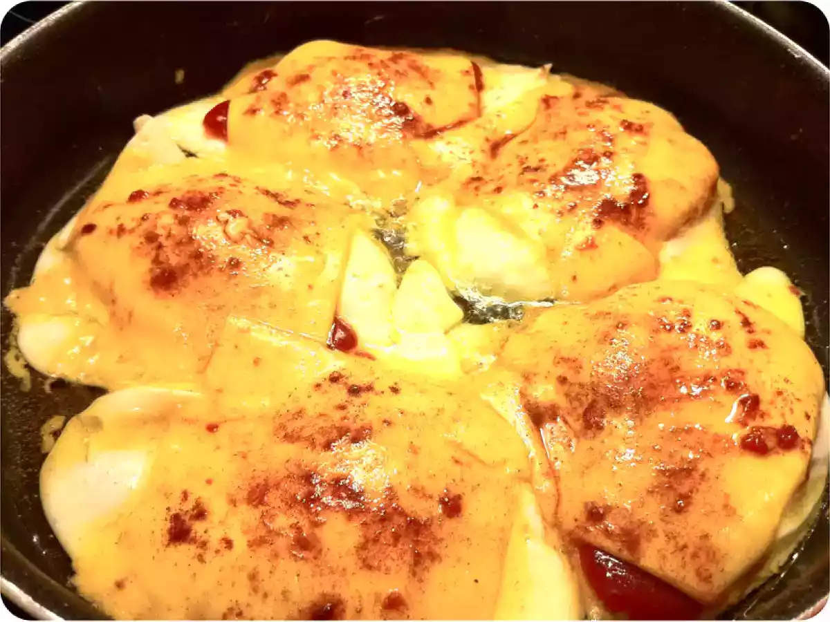 Oeufs au fromage fondu et au paprika