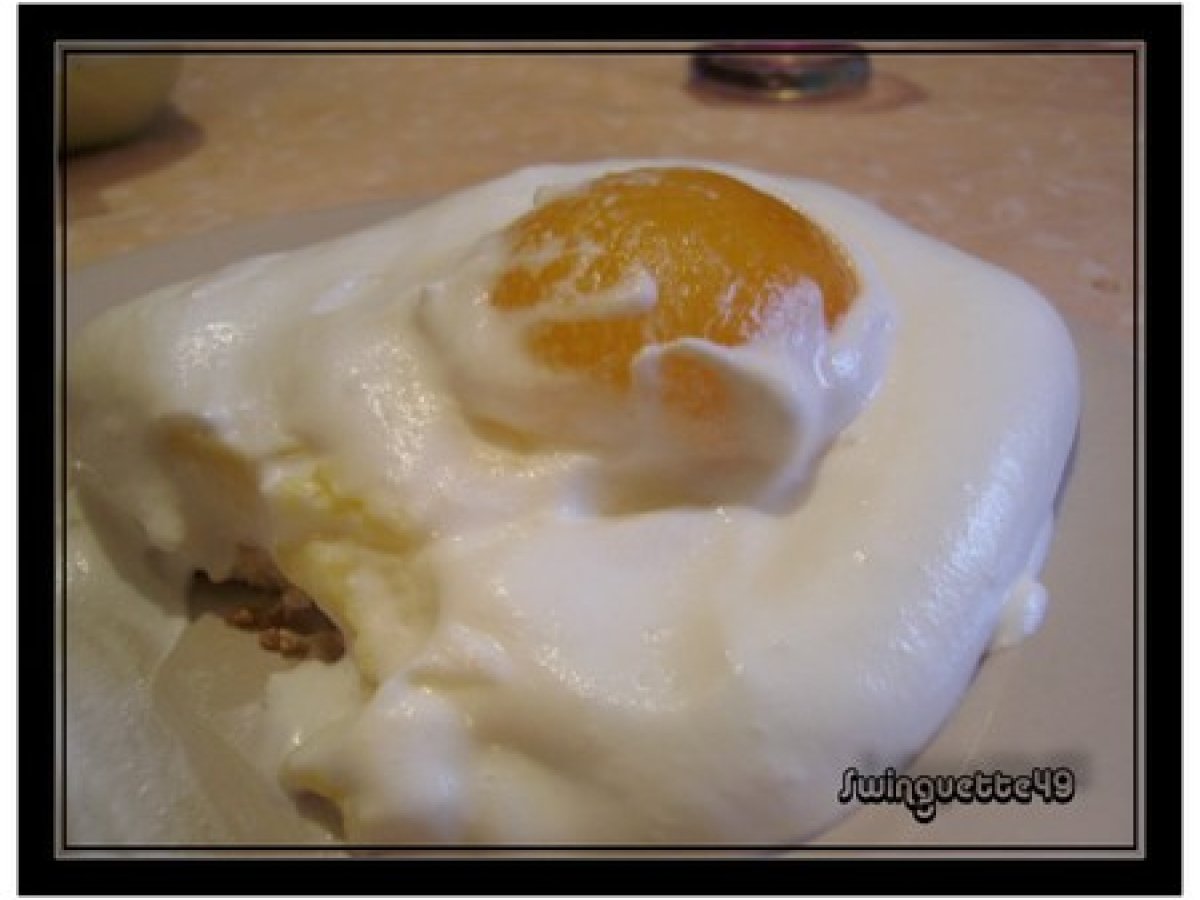 Recette d'œufs au plat en dessert sucré