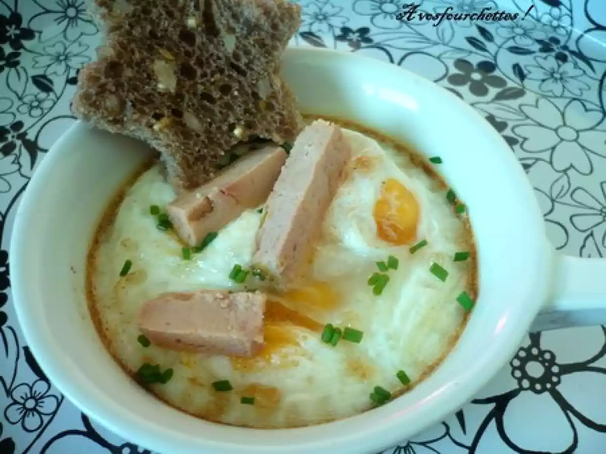 Oeufs cocotte au foie gras - photo 2