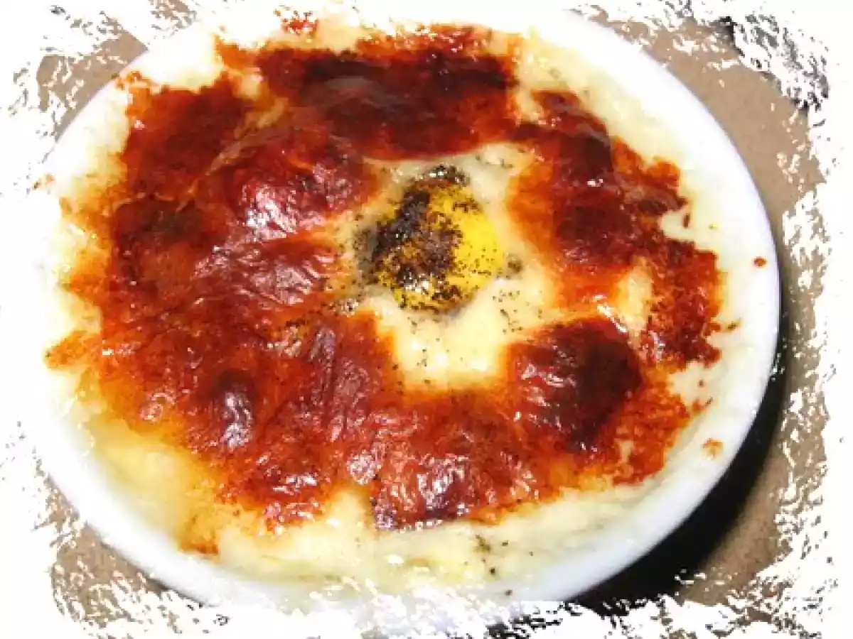 Oeufs cocotte au roquefort