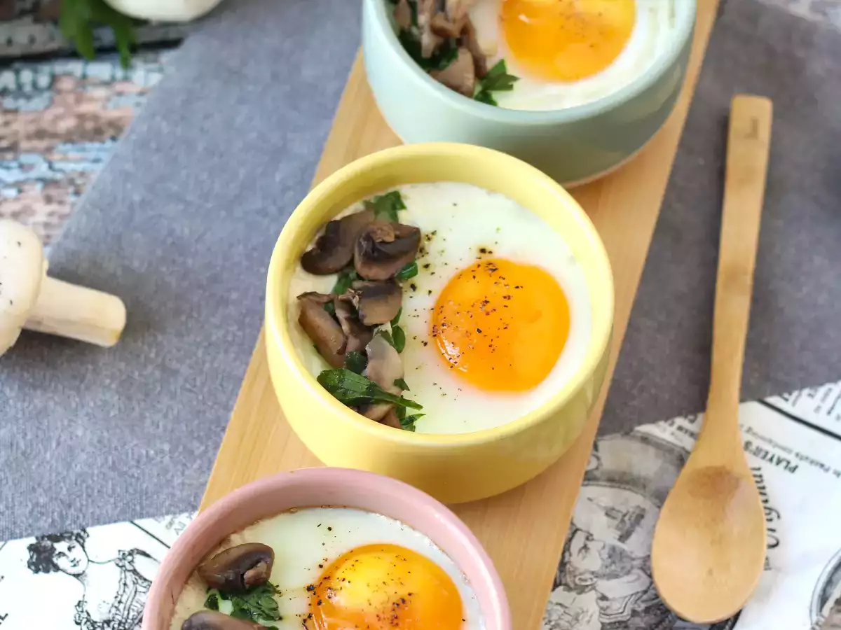 Œufs cocotte aux champignons : la recette express et ultra réconfortante! - photo 3