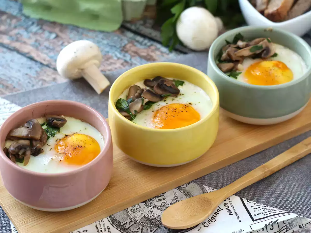 Œufs cocotte aux champignons : la recette express et ultra réconfortante! - photo 7