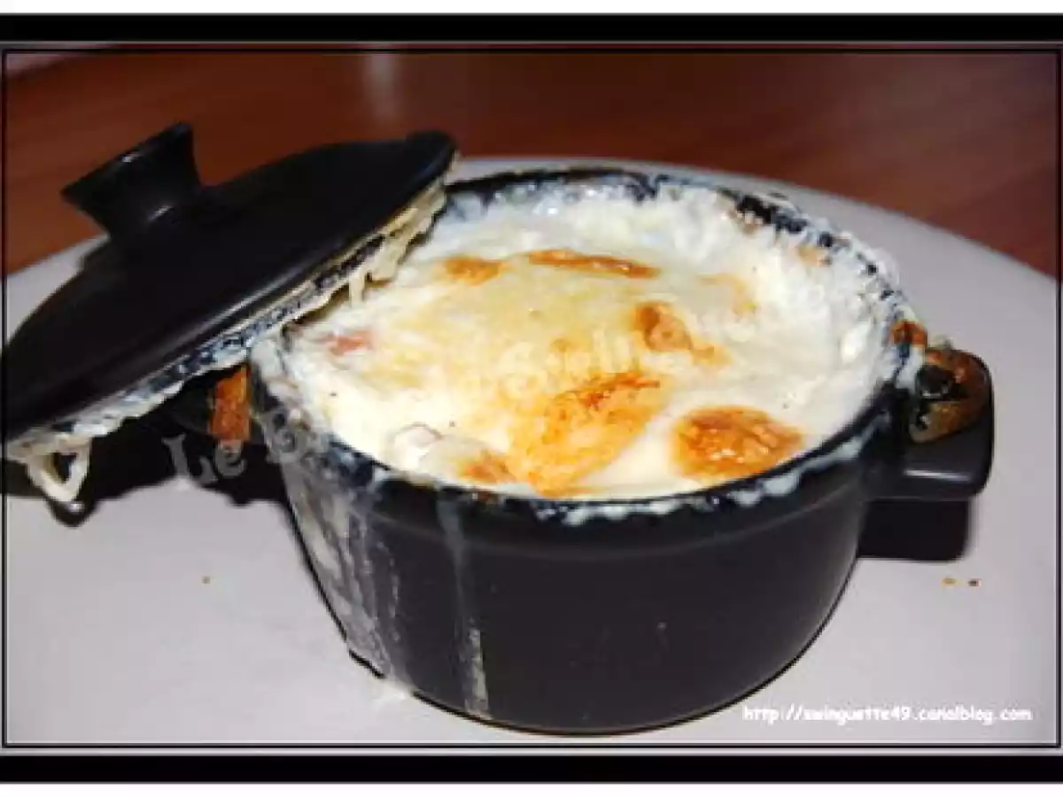 OEUFS COCOTTE aux DES de JAMBON