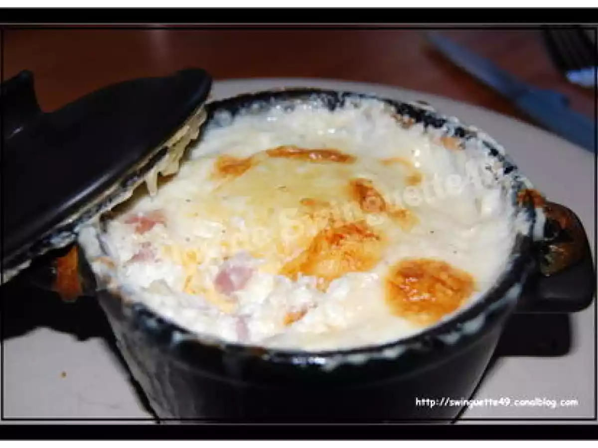 OEUFS COCOTTE aux DES de JAMBON - photo 2