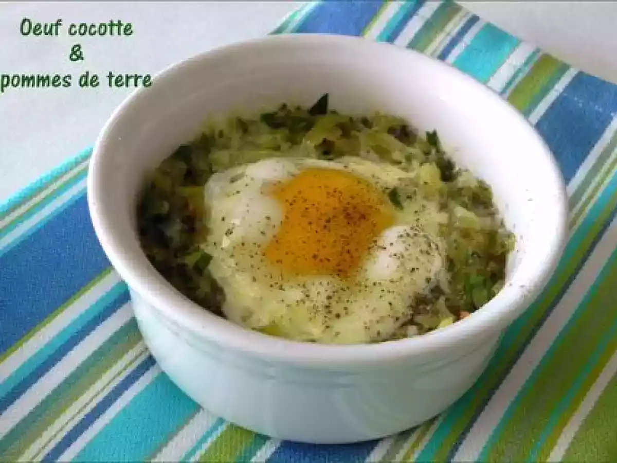Oeufs cocotte dans leur nid de pommes de terre rissolées, sans gluten
