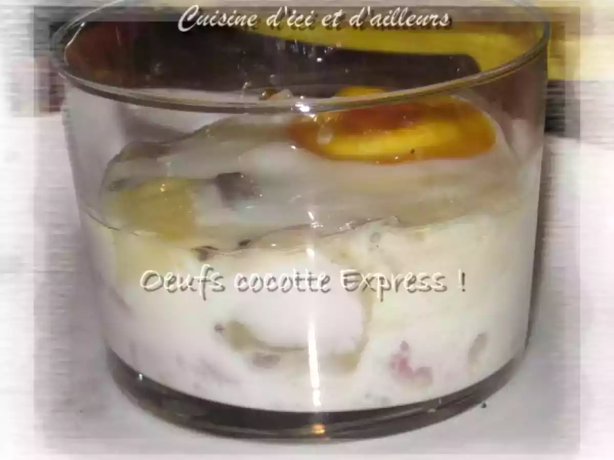 Oeufs cocotte express !!! pour maman fatiguée