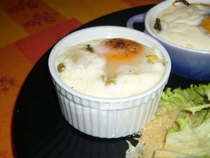 Oeufs cocotte olive/jambon/fromage - photo 2