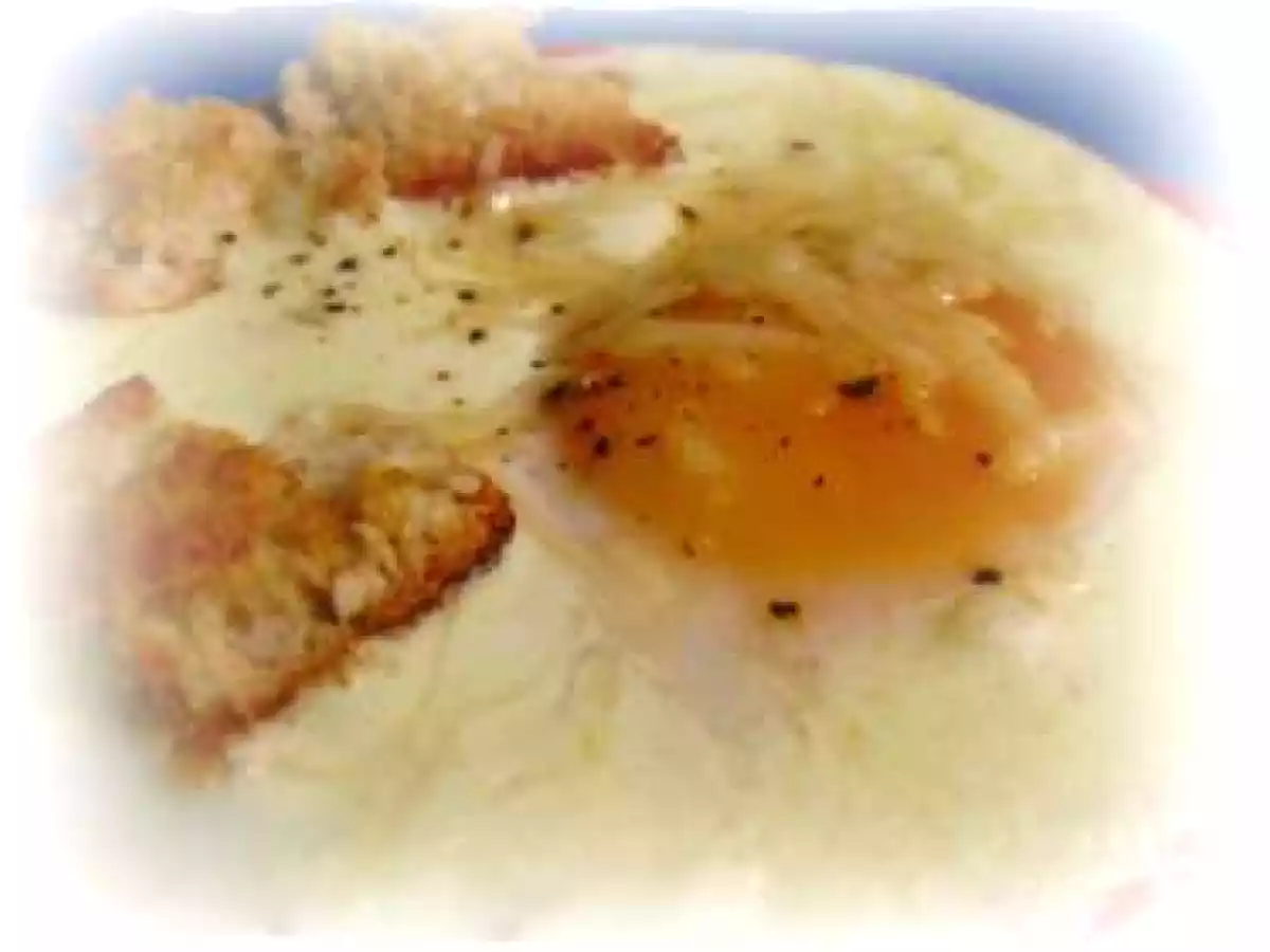 Oeufs cocotte poireaux et lardons - photo 3