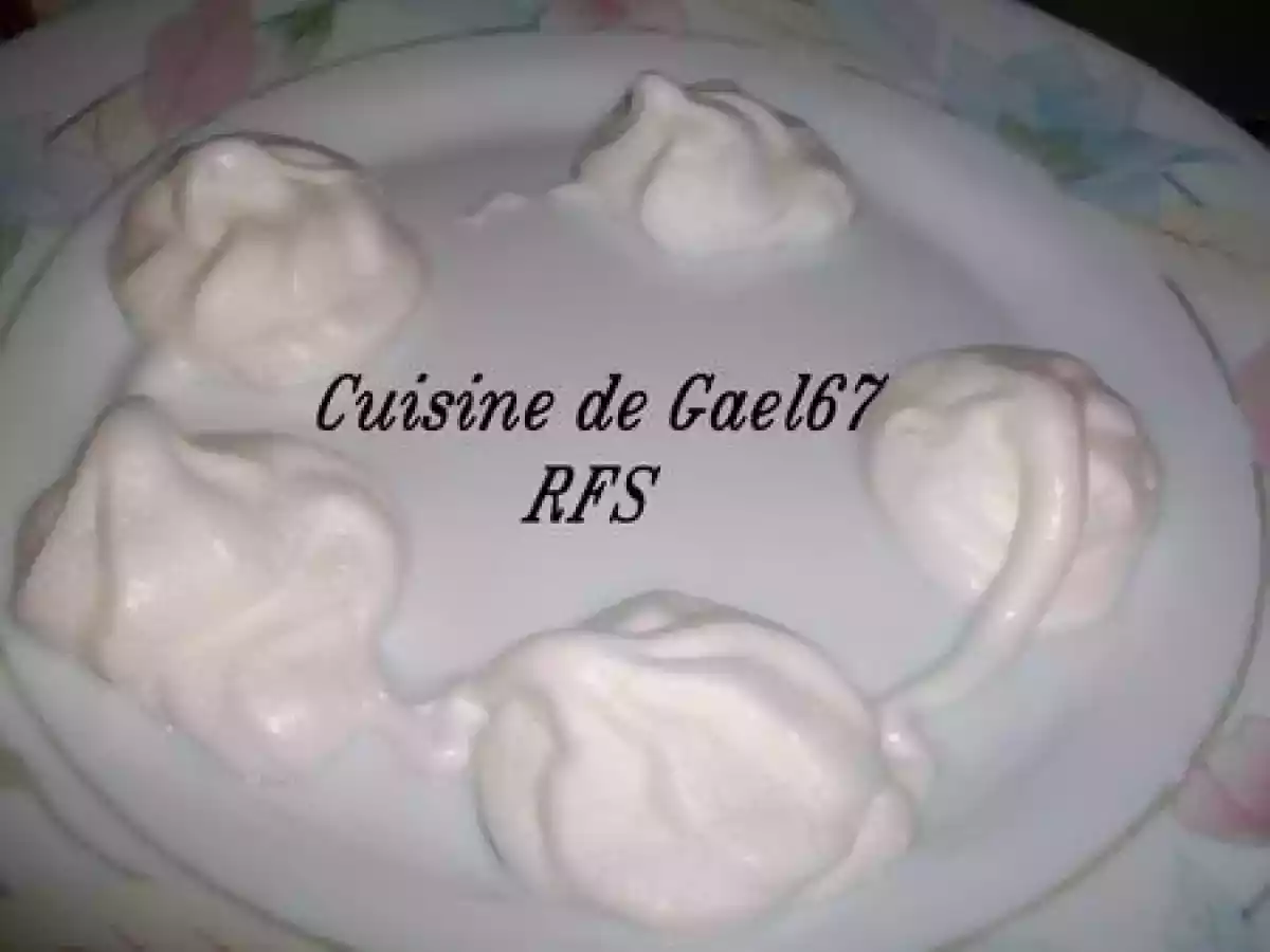 Oeufs en neige micro onde