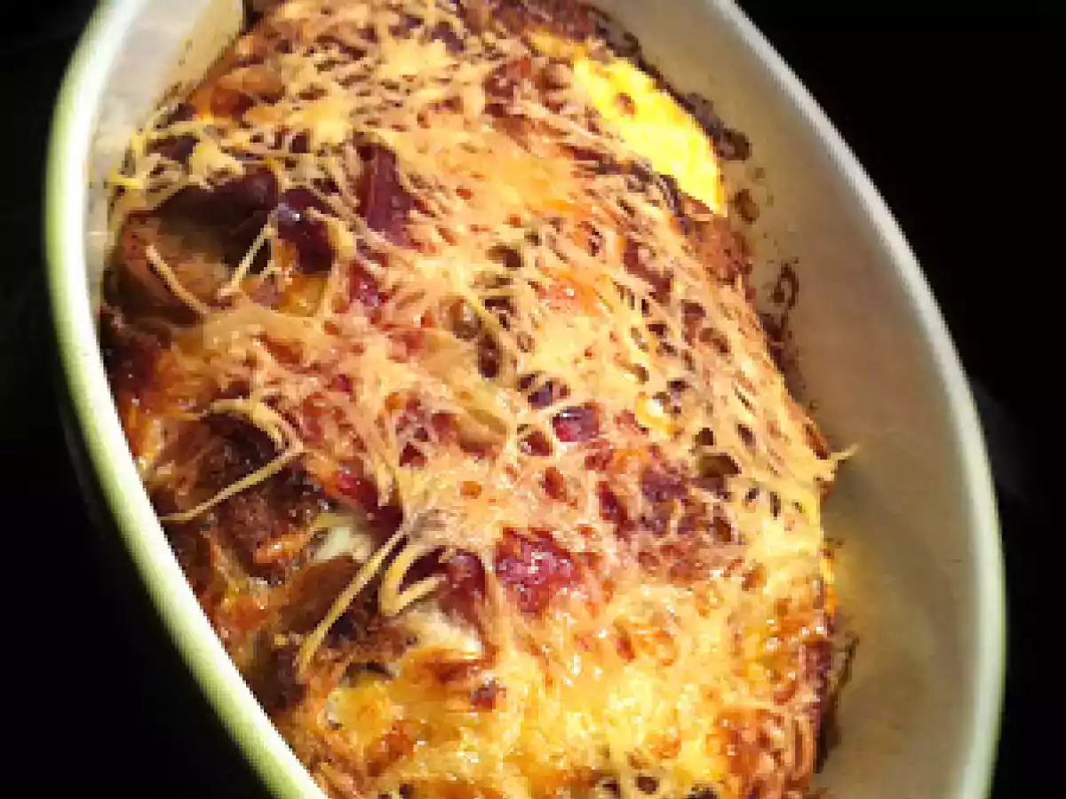 OJR: On Jette Rien ! Gratin de pain au jambon espagnol