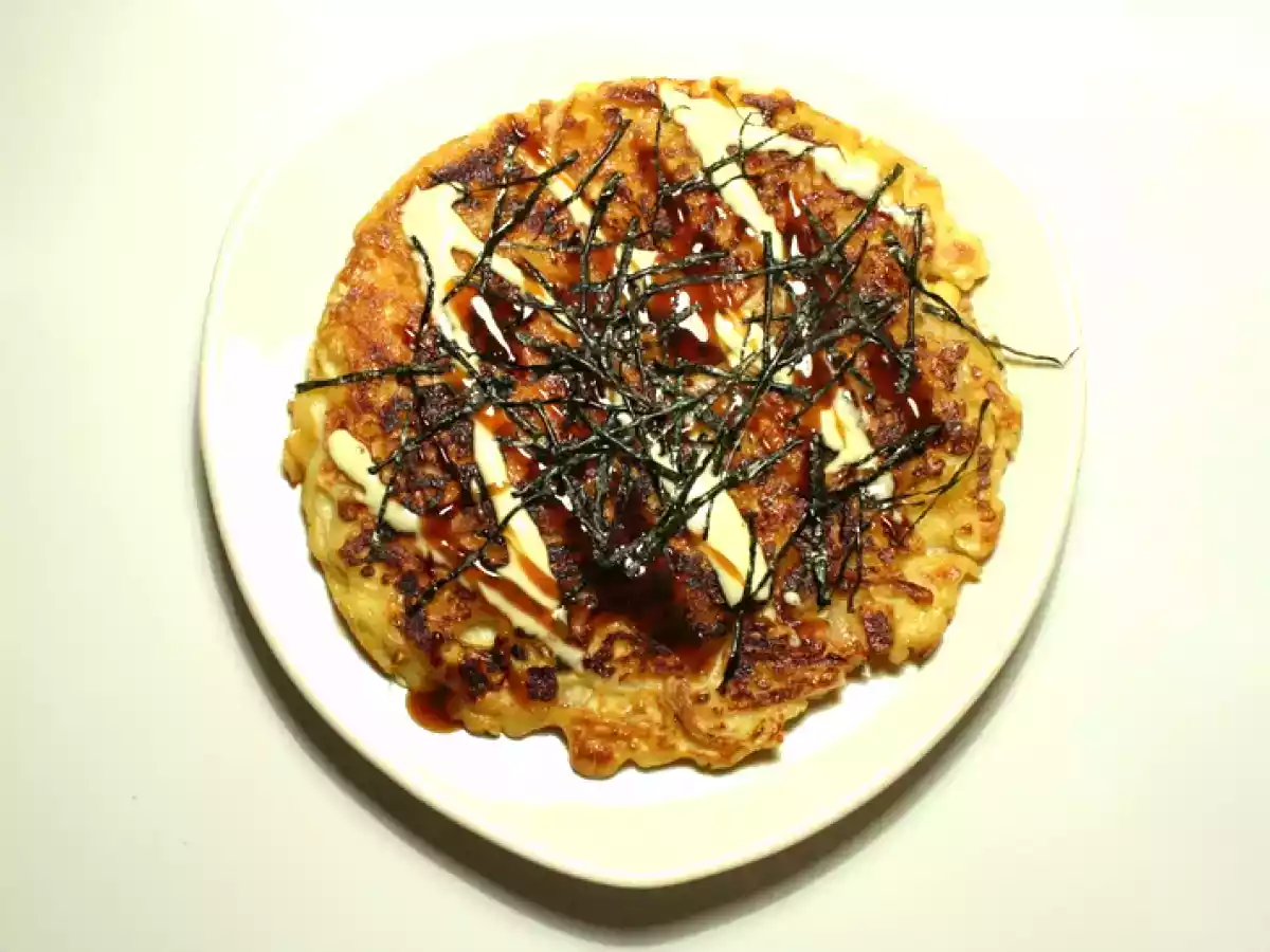 Okonomiyaki (galette de chou japonaise)