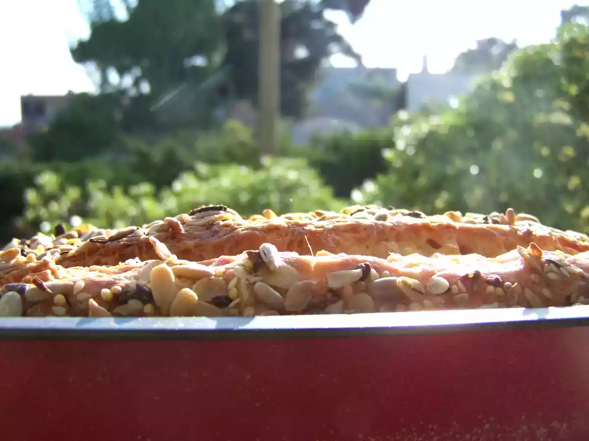 Olala, un cake lardons et chèvre frais !