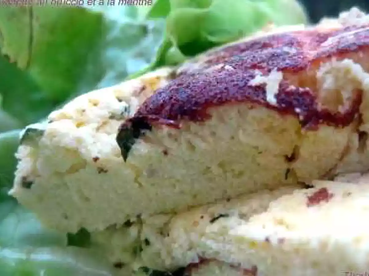 Omelette au brocciu et à la menthe