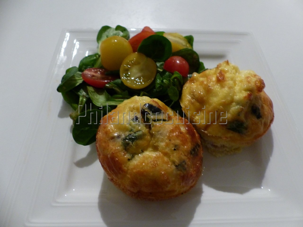 Omelette au four façon muffin Recette Ptitchef