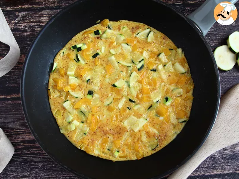 Omelette au poivron et courgette - photo 2