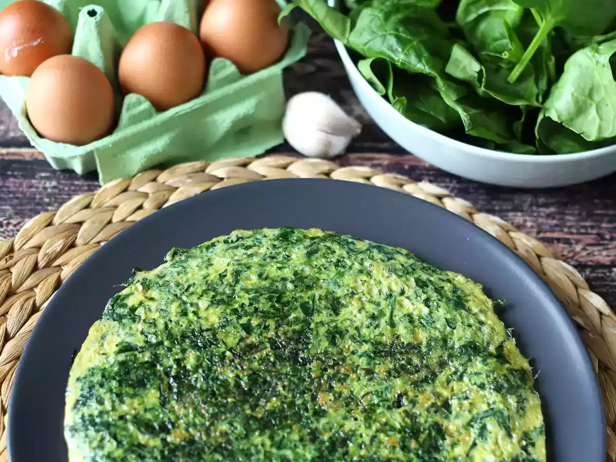 Omelette aux épinards façon frittata, un plat végétarien facile et délicieux - photo 2