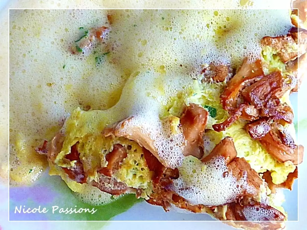 Omelette aux girolles