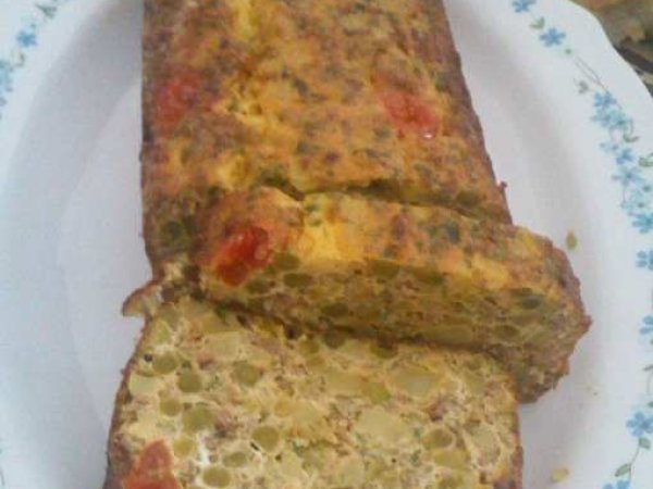 Omelette Cake Aux Petits Pois Et Pomme De Terre Recette Ptitchef