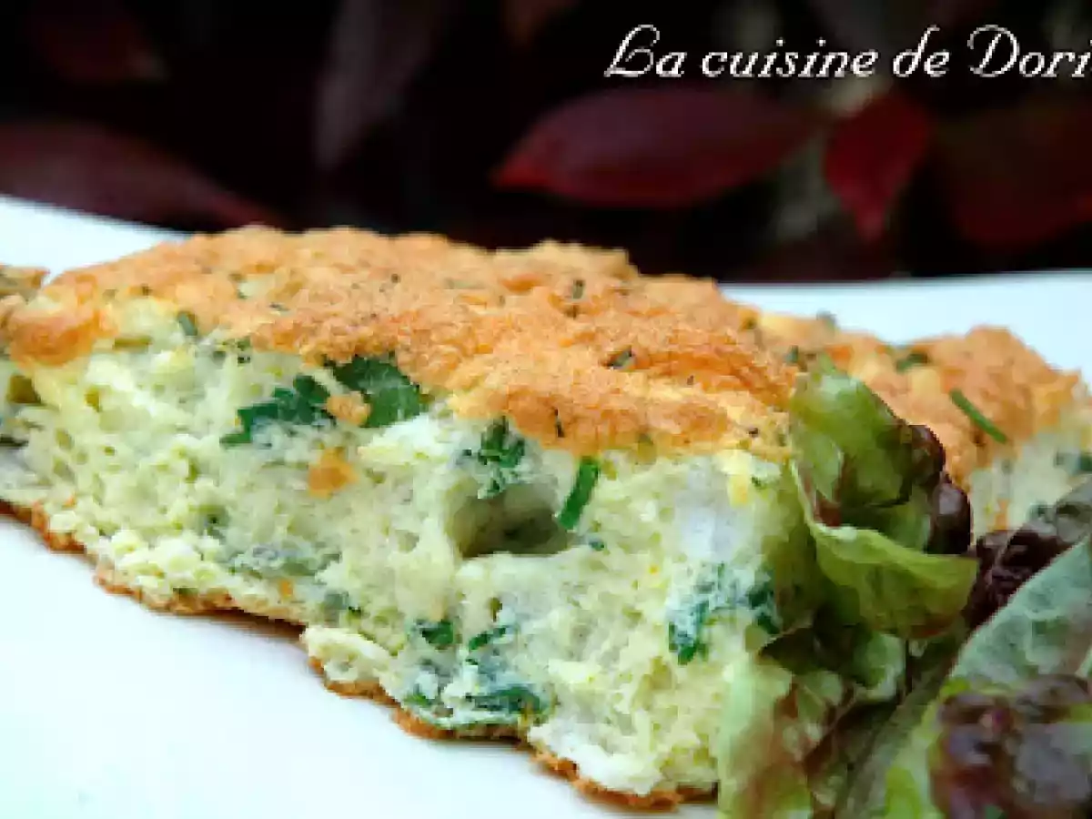 Omelette gonflée aux herbes aromatiques