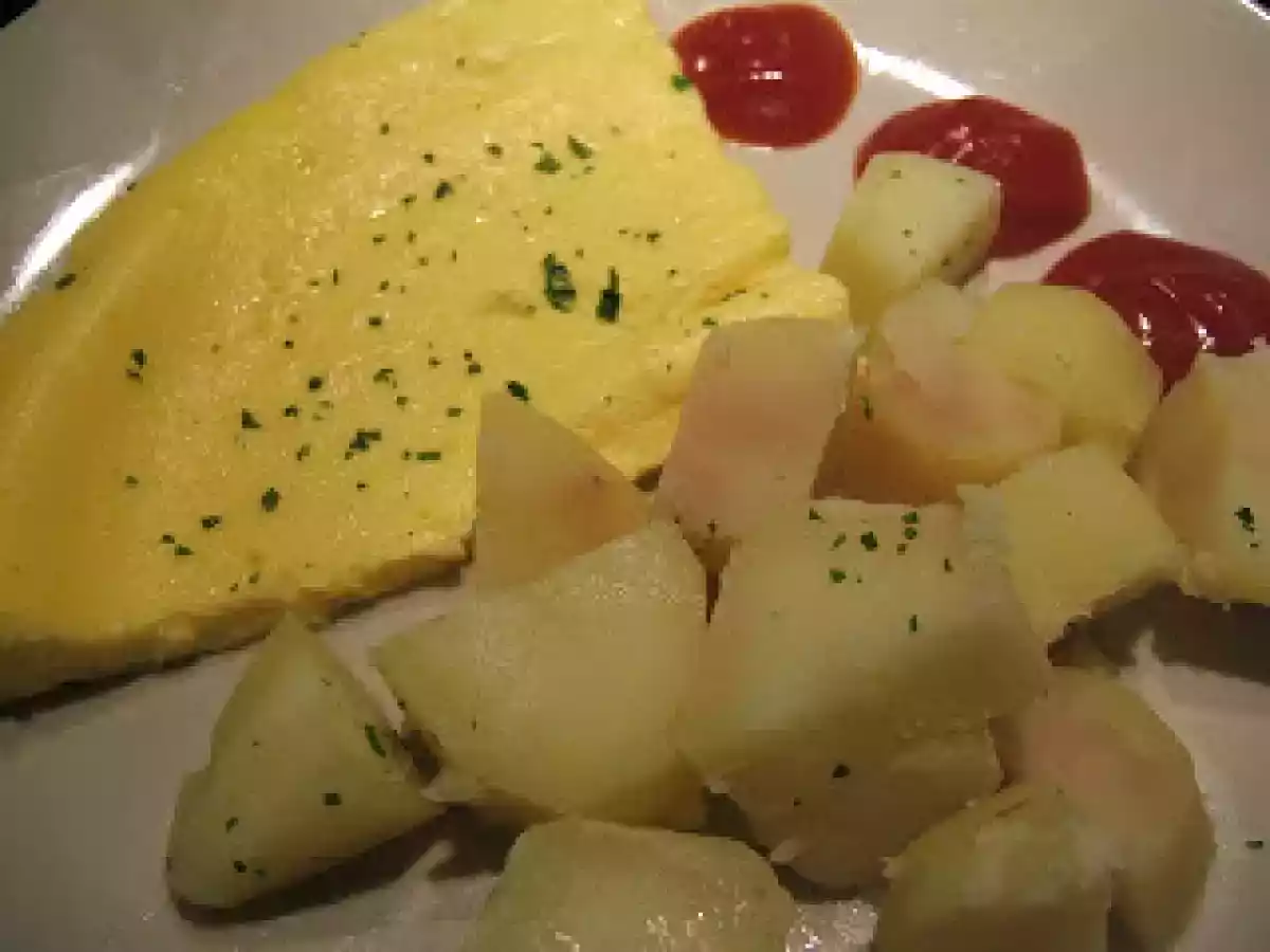 Omelette nature Pommes de terre