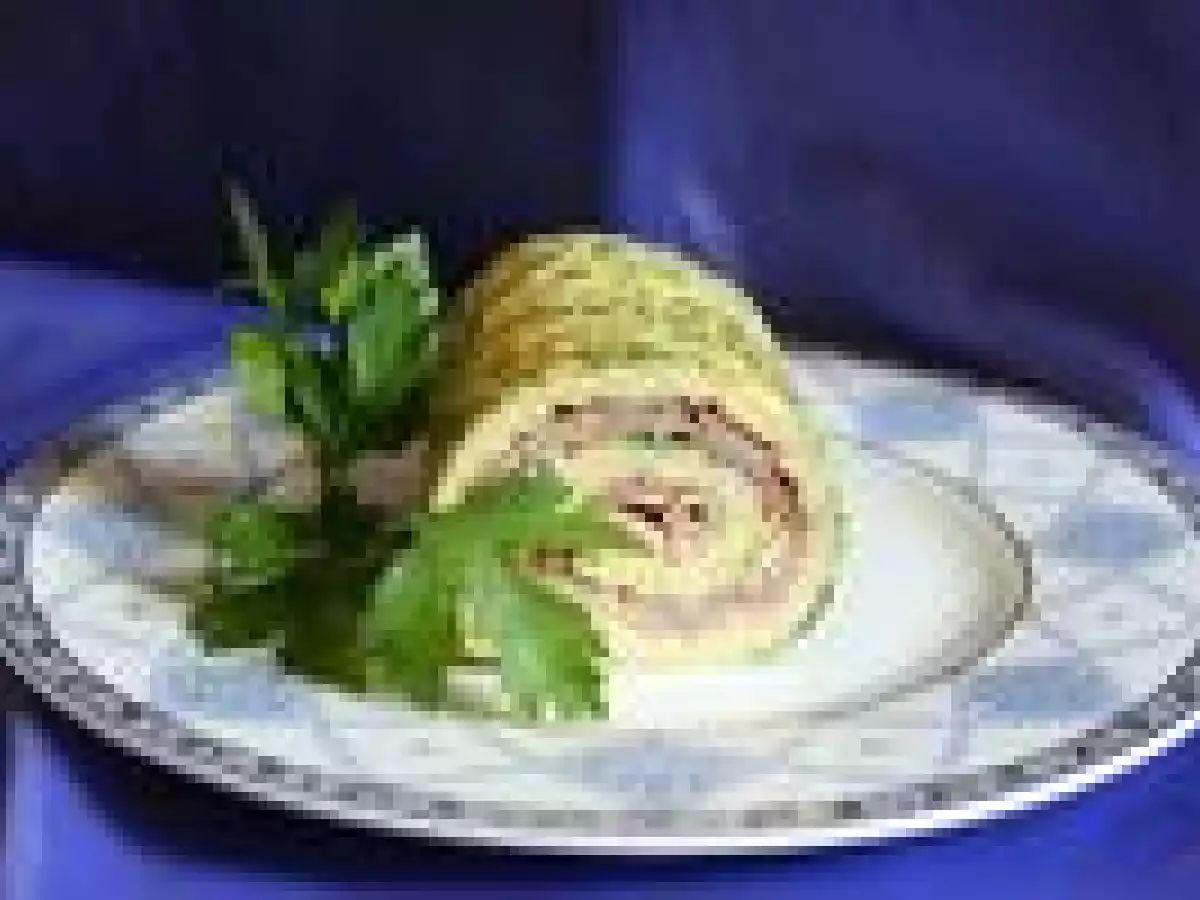 Omelette roulée au jambon, simple, mais joli! - photo 2