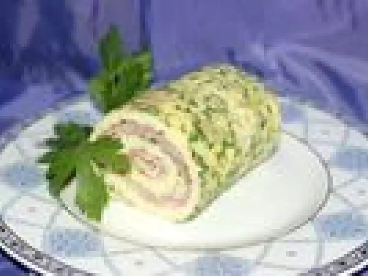 Omelette roulée au jambon, simple, mais joli! - photo 3