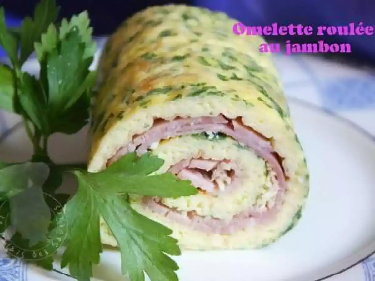 Omelette roulée au jambon, simple, mais joli! - photo 4