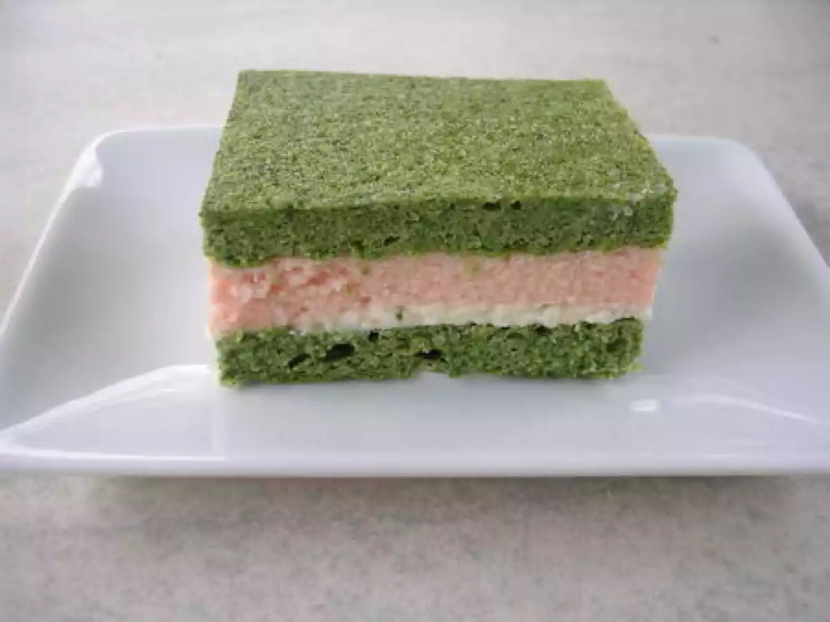 Omelette soufflée épinards, mousses de saumon et boursin - photo 2