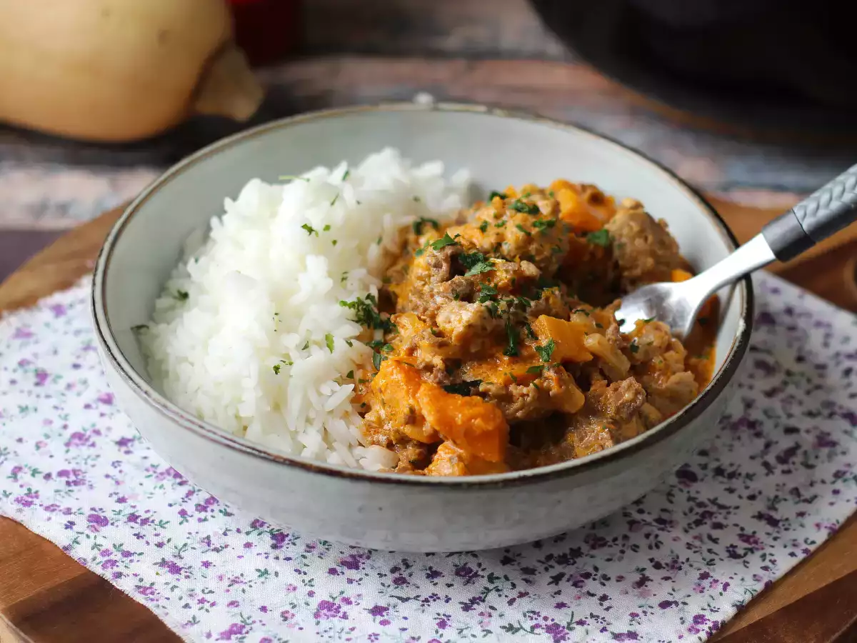 One pot de courge à la viande hachée : crémeux et réconfortant - photo 2