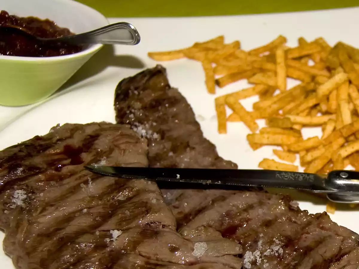 Onglet sauce steak house