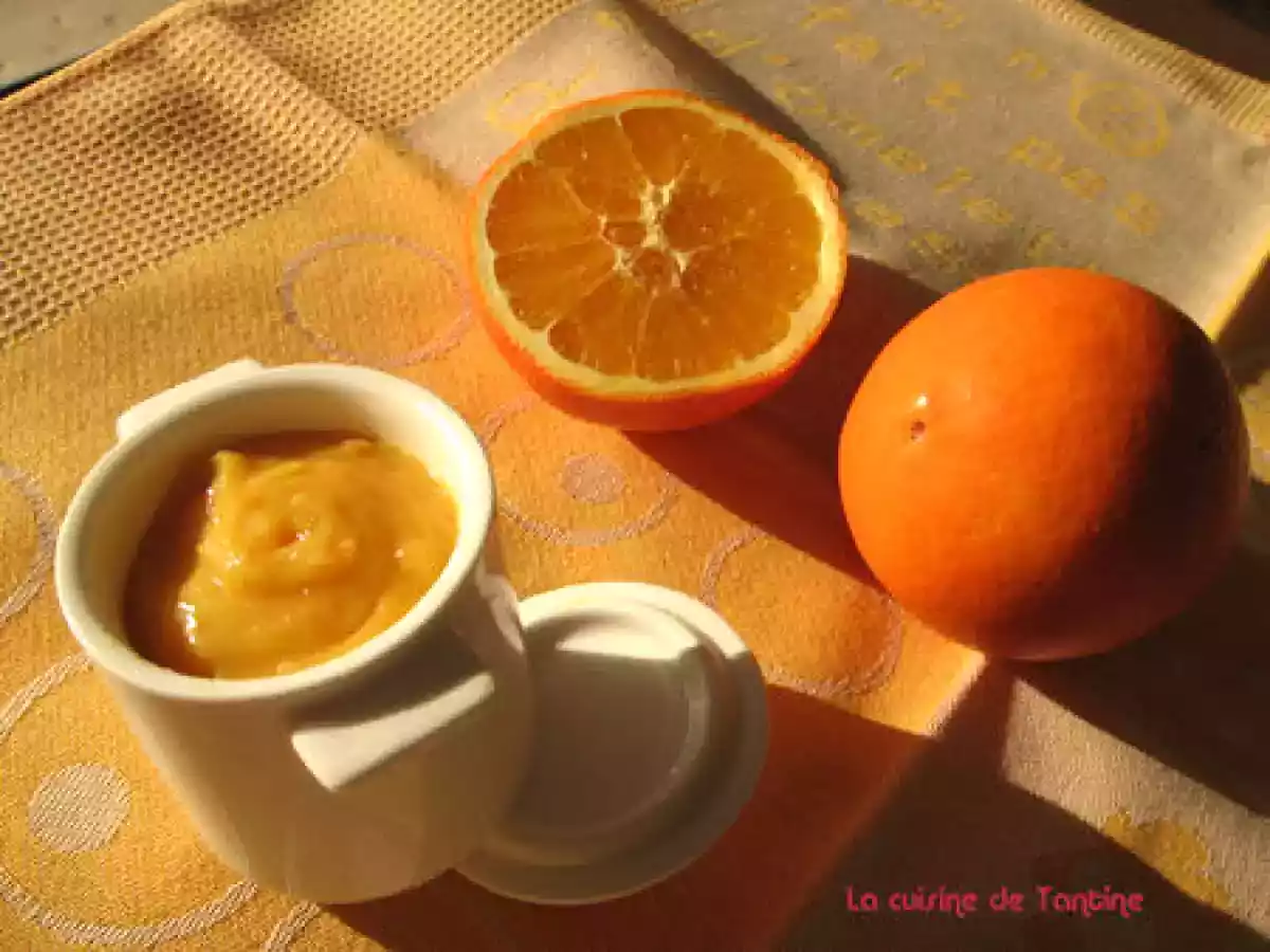 Orange curd (au thermomix et sans beurre)