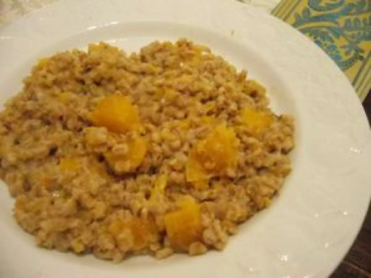 Orge mondé à la courge façon Risotto