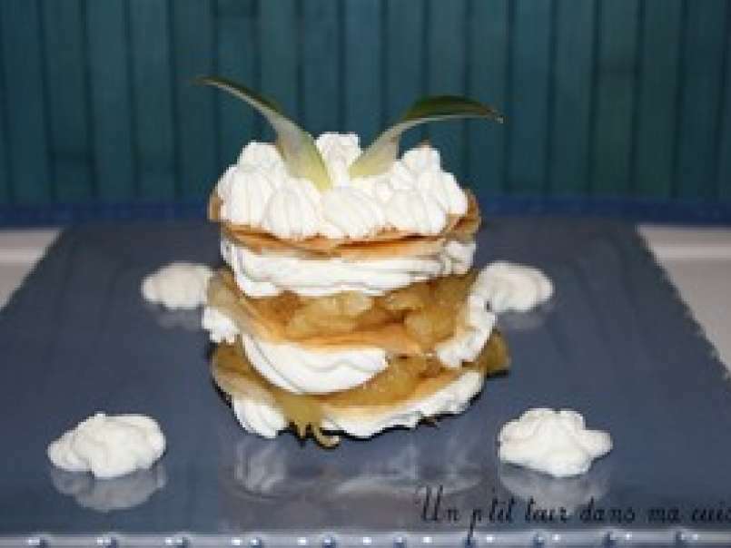 P'tit millefeuille ananas/chantilly - photo 2