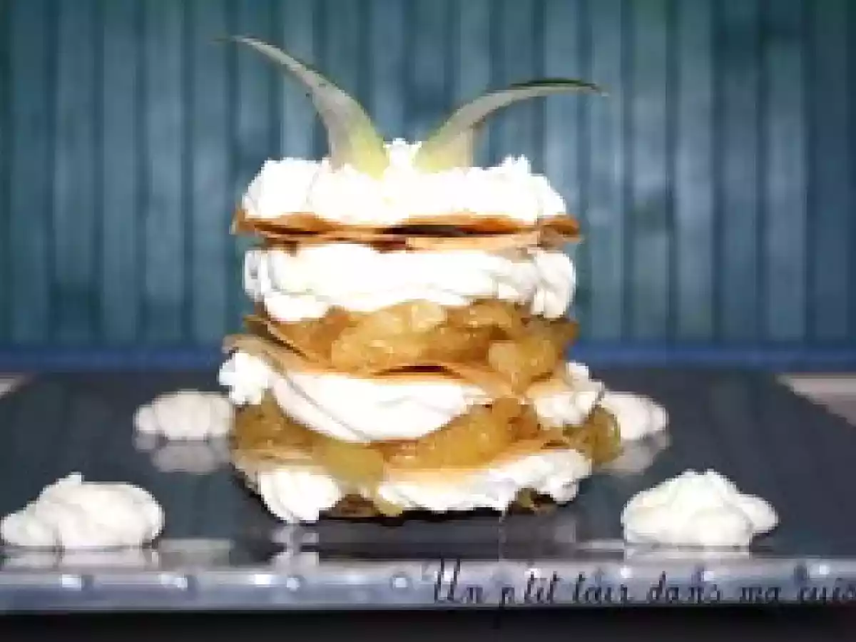 P'tit millefeuille ananas/chantilly - photo 3