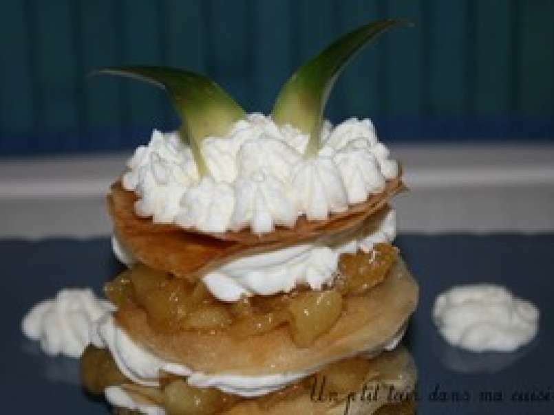 P'tit millefeuille ananas/chantilly - photo 4