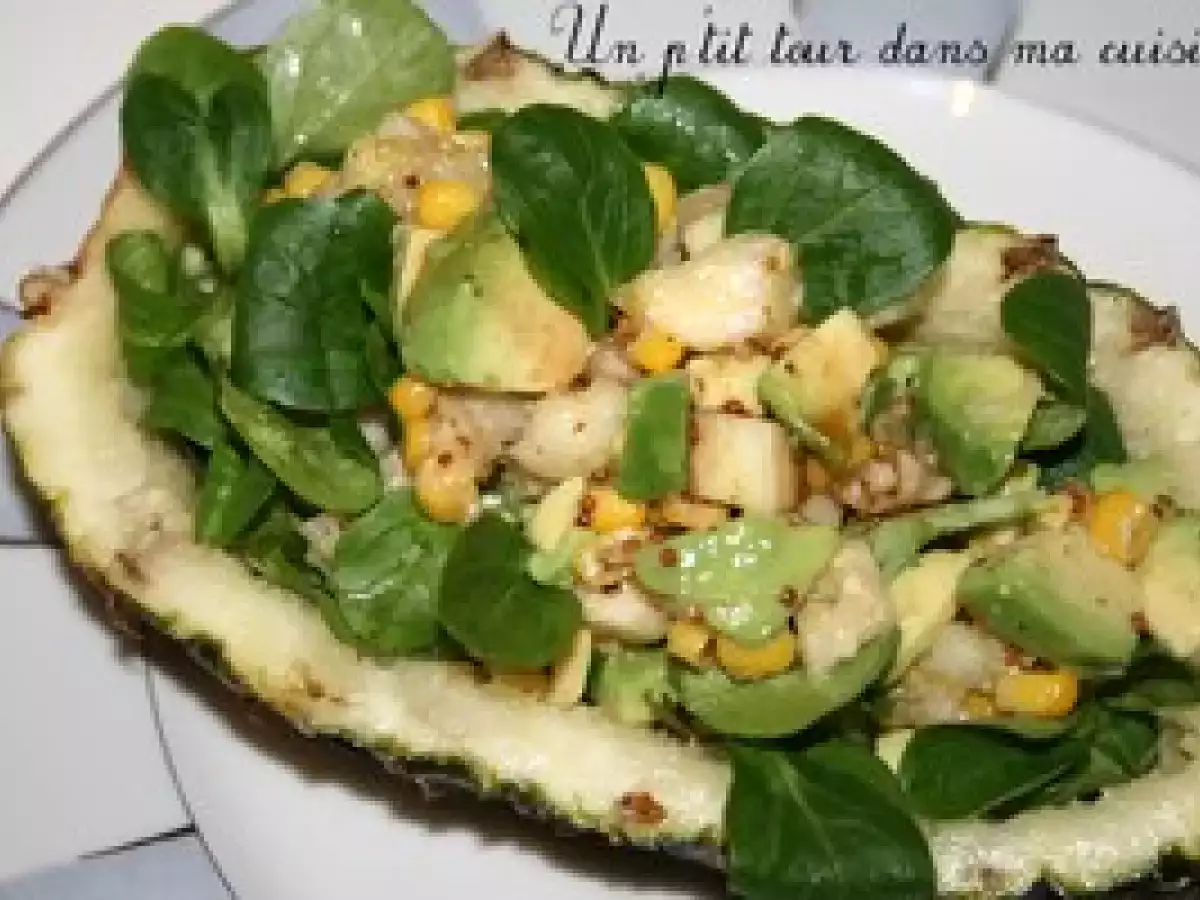 P'tite salade ananas pain de sucre à la Coco Chantrelle