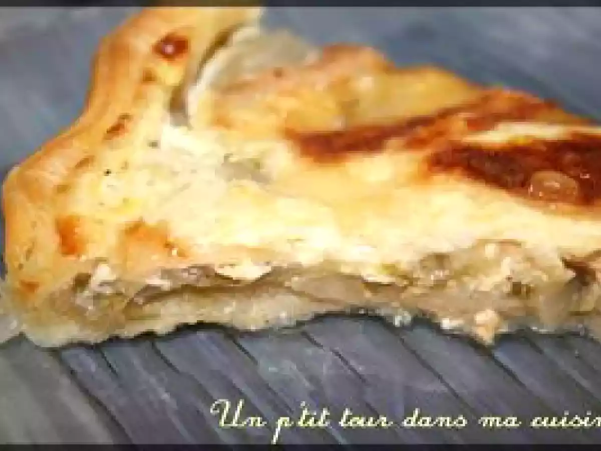 P'tite tarte au munster sur lit d'endives