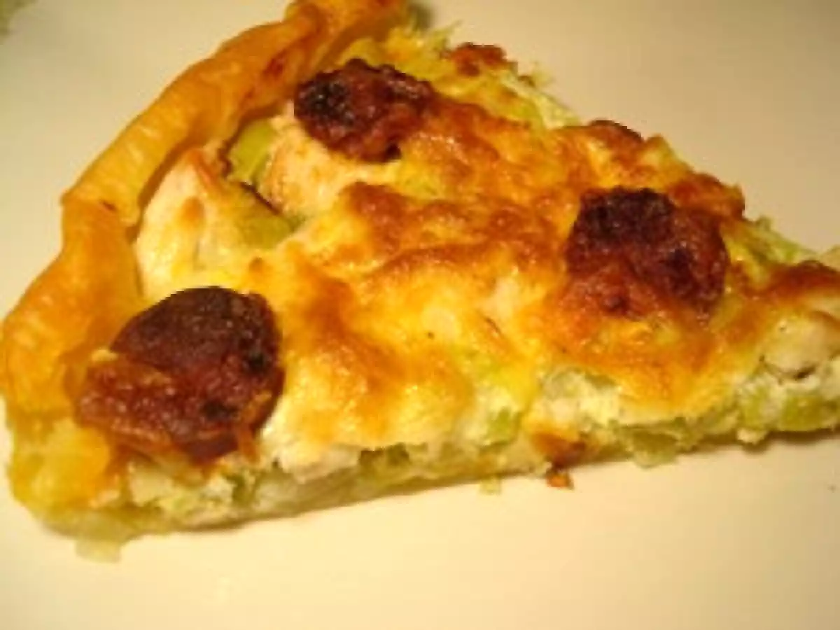 P'tite tarte poireaux/poulet/chorizo - photo 2