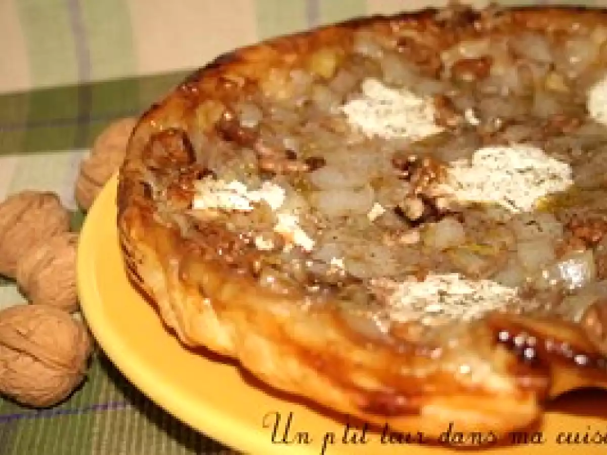 P'tite Tatin d'endives, chèvre et noix