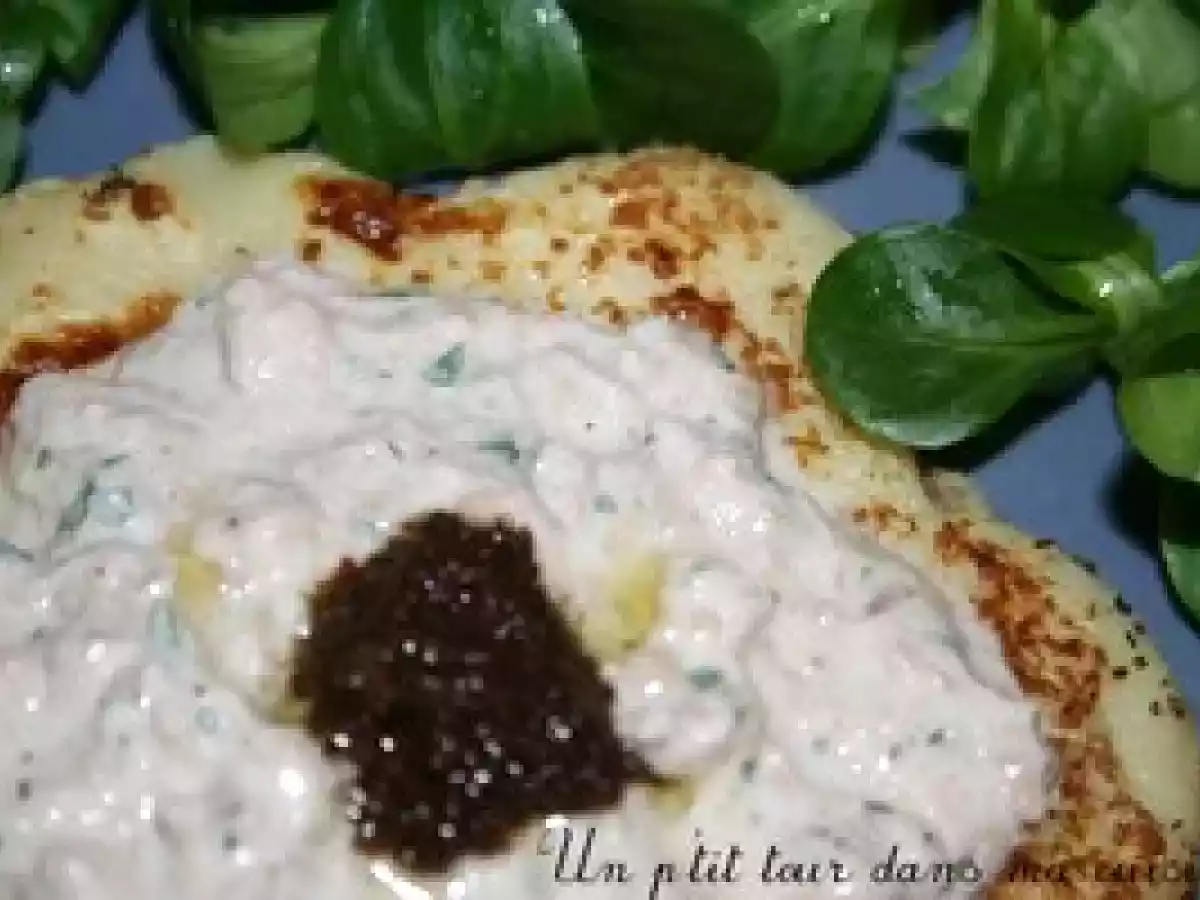 P'tites crêpes fleurs thon et fromage blanc