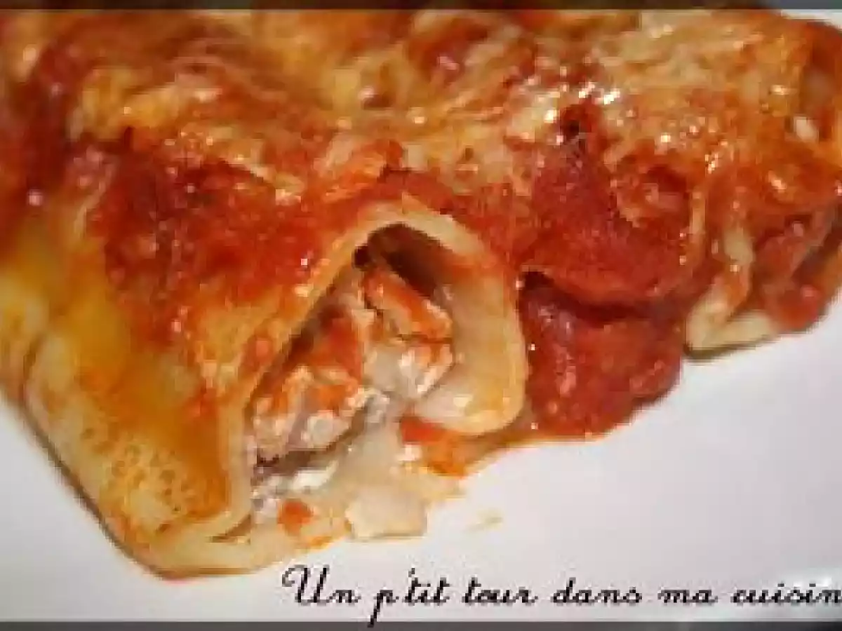 P'tits cannelloni champignons de Paris et jambon - photo 2