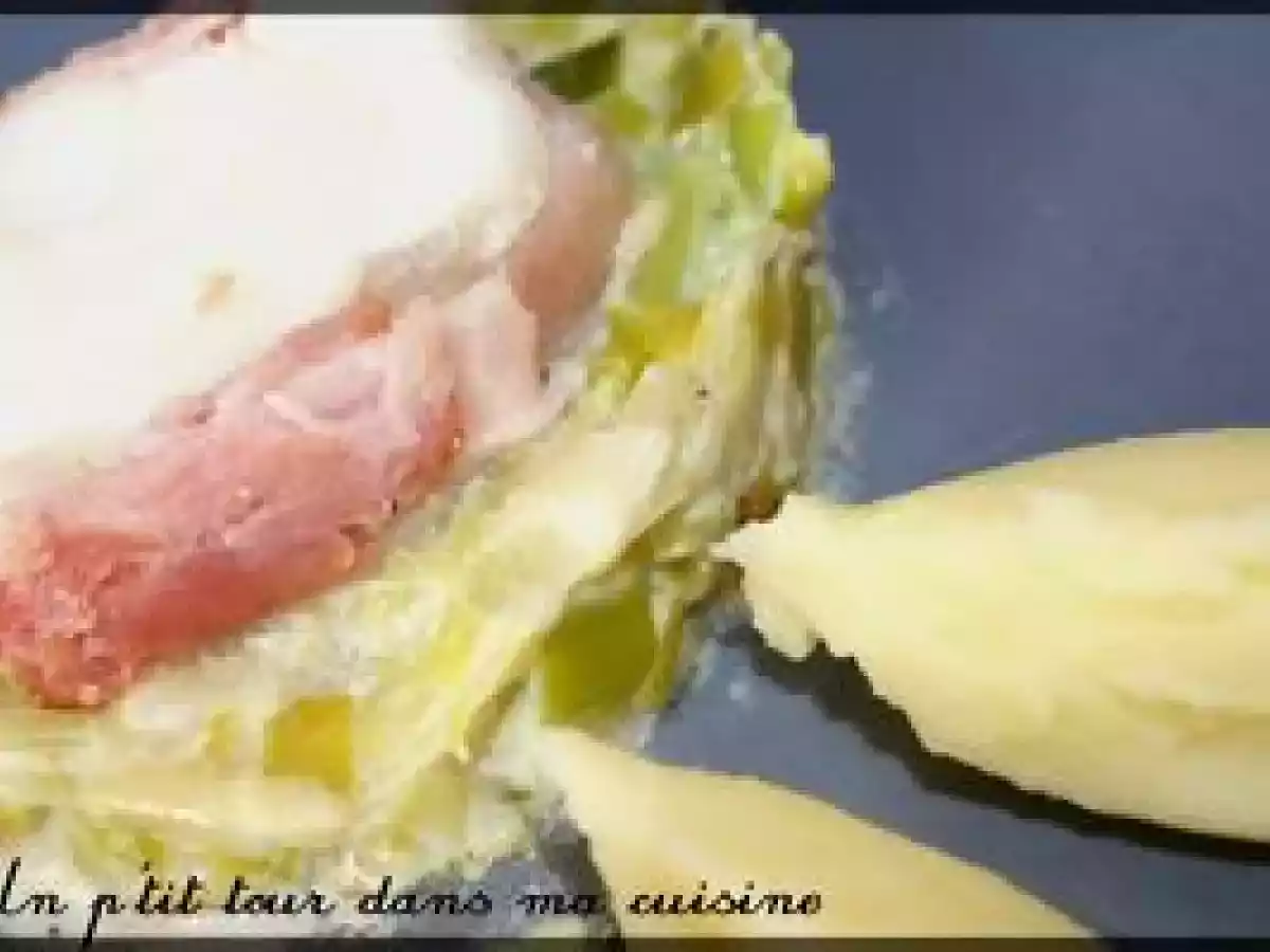 P'tits médaillons de lotte sur fondue de poireaux - photo 3