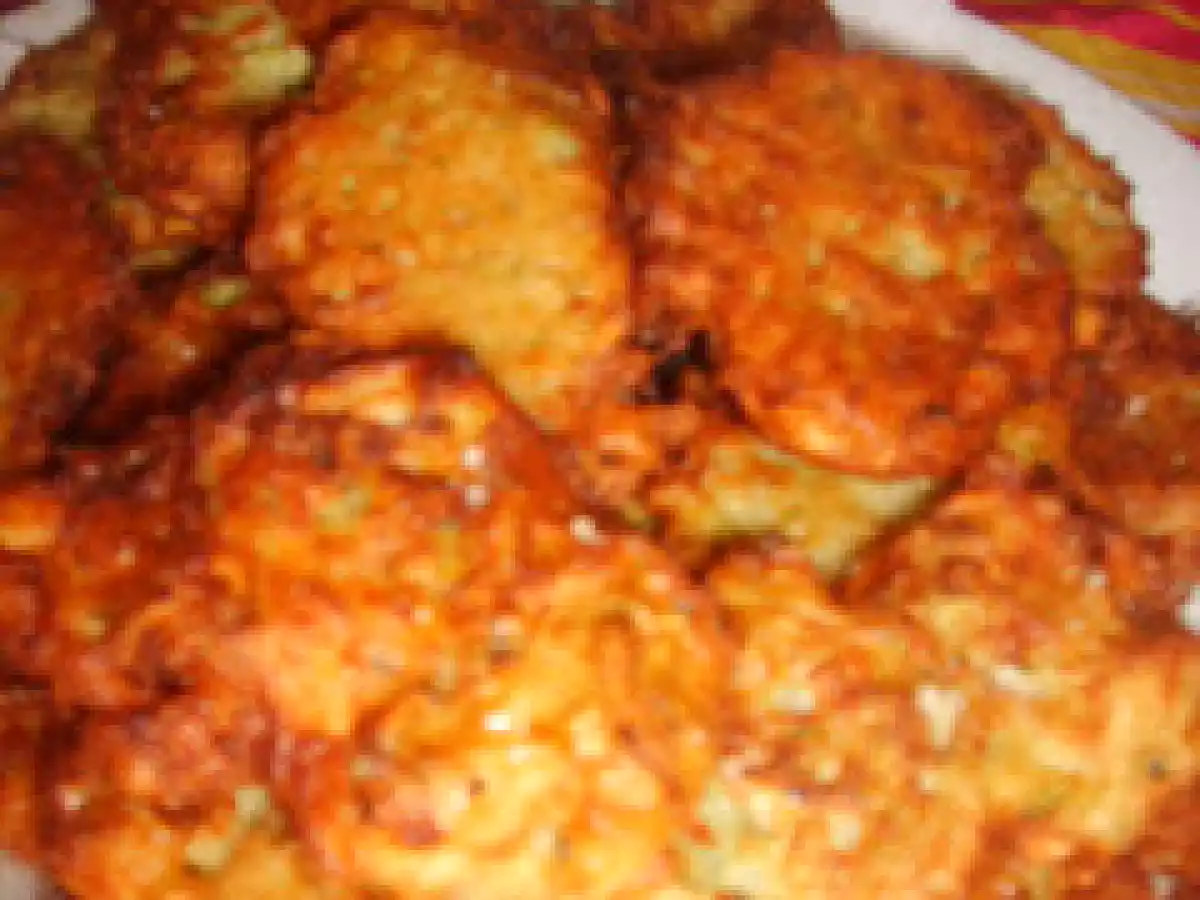 Paillassons de courgettes aux pommes de terre.