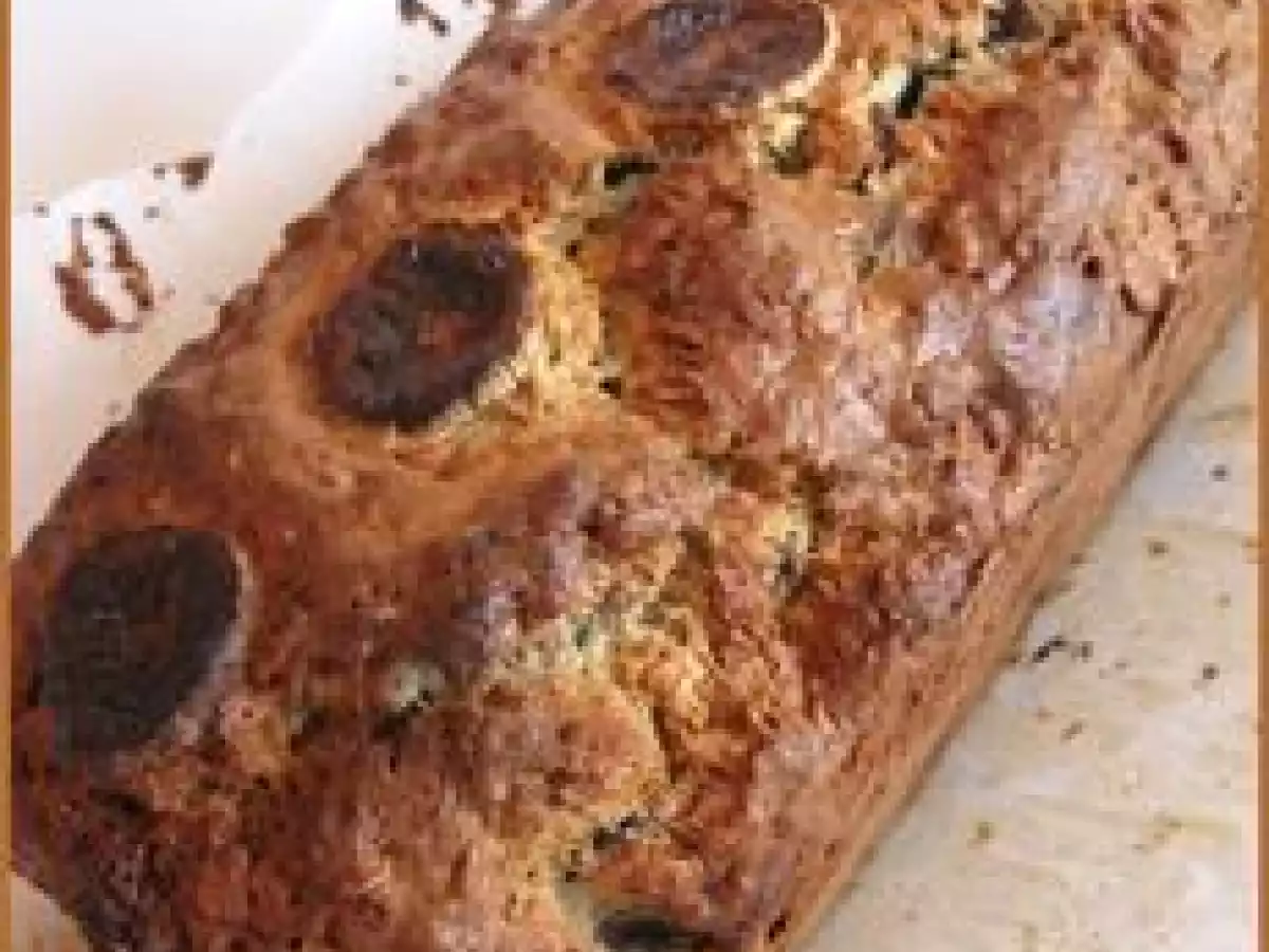 Pain à la banane, aux flocons d'avoine et aux pépites de chocolat