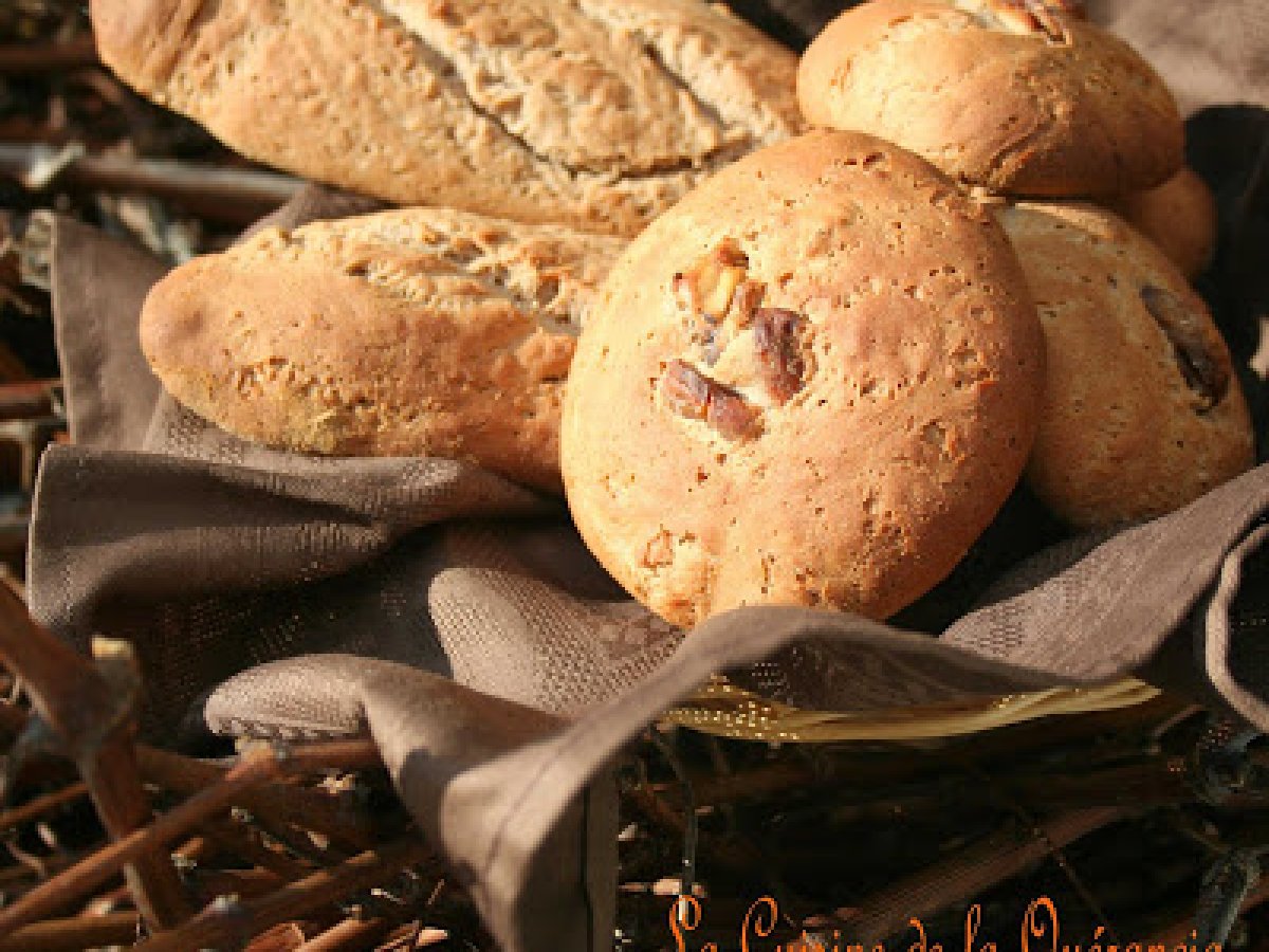 Pain à la farine de châtaigne et aux marrons