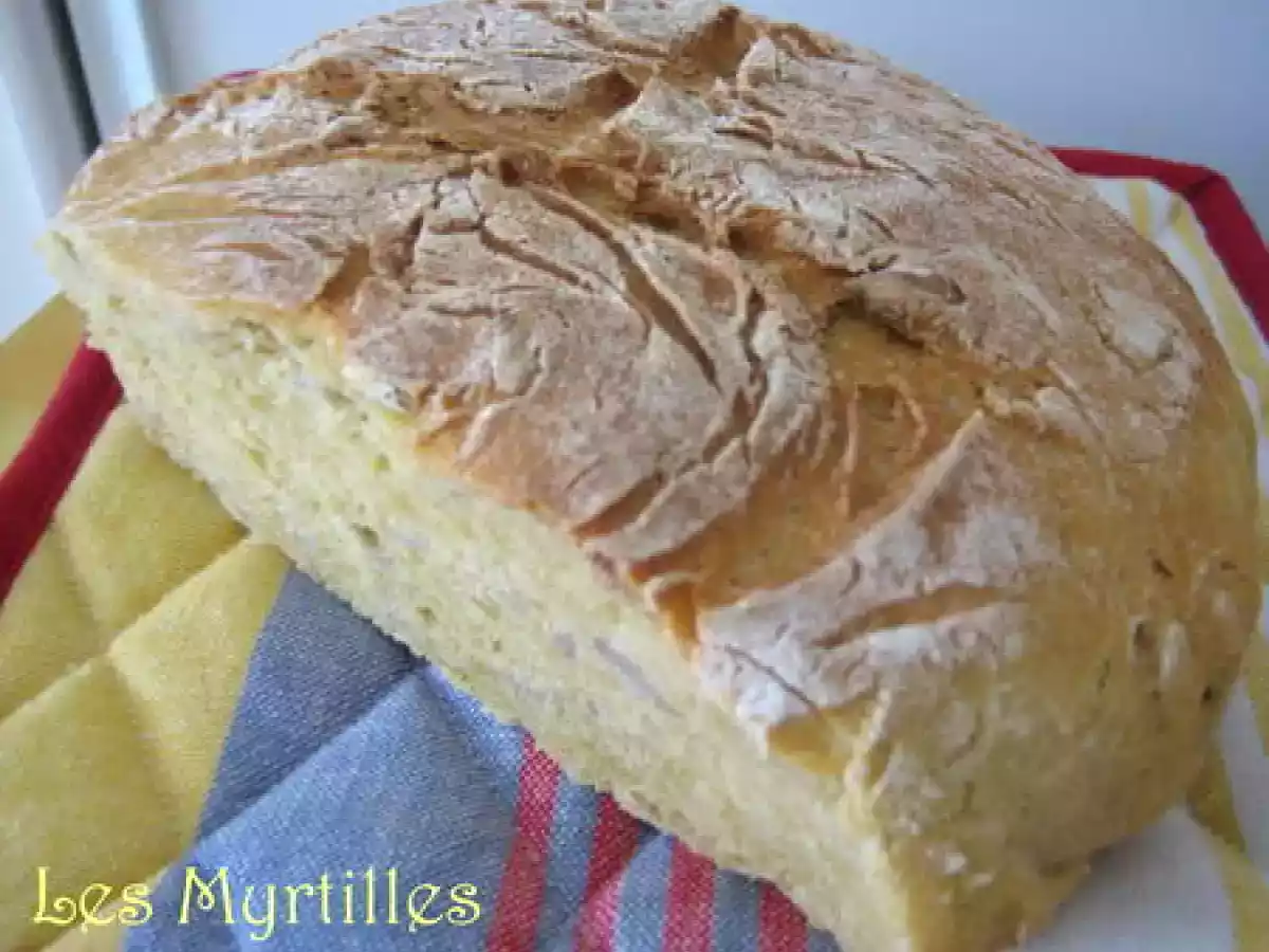 PAIN A LA FARINE DE MAÏS ET AUX GRAINES DE TOURNESOL