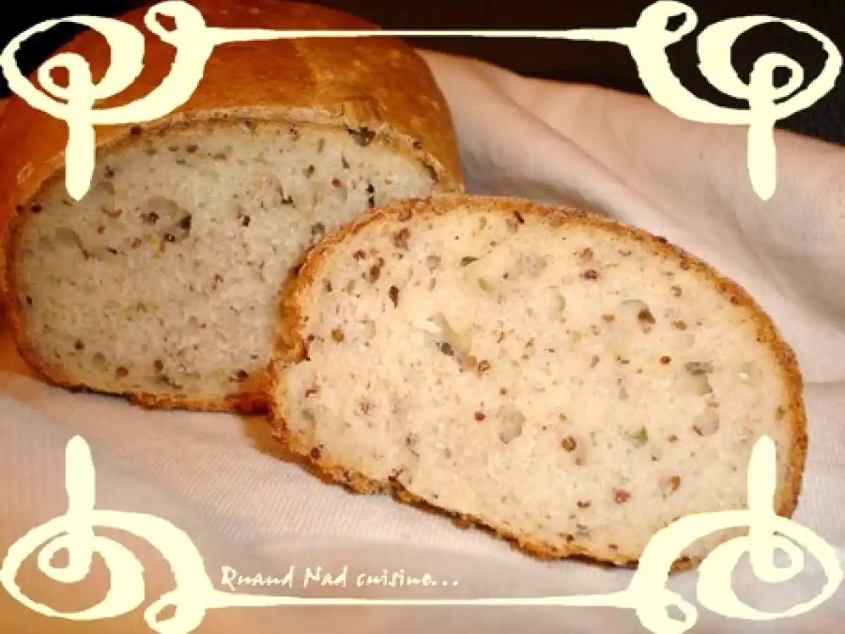 Pain à la moutarde à l'ancienne et à l'estragon