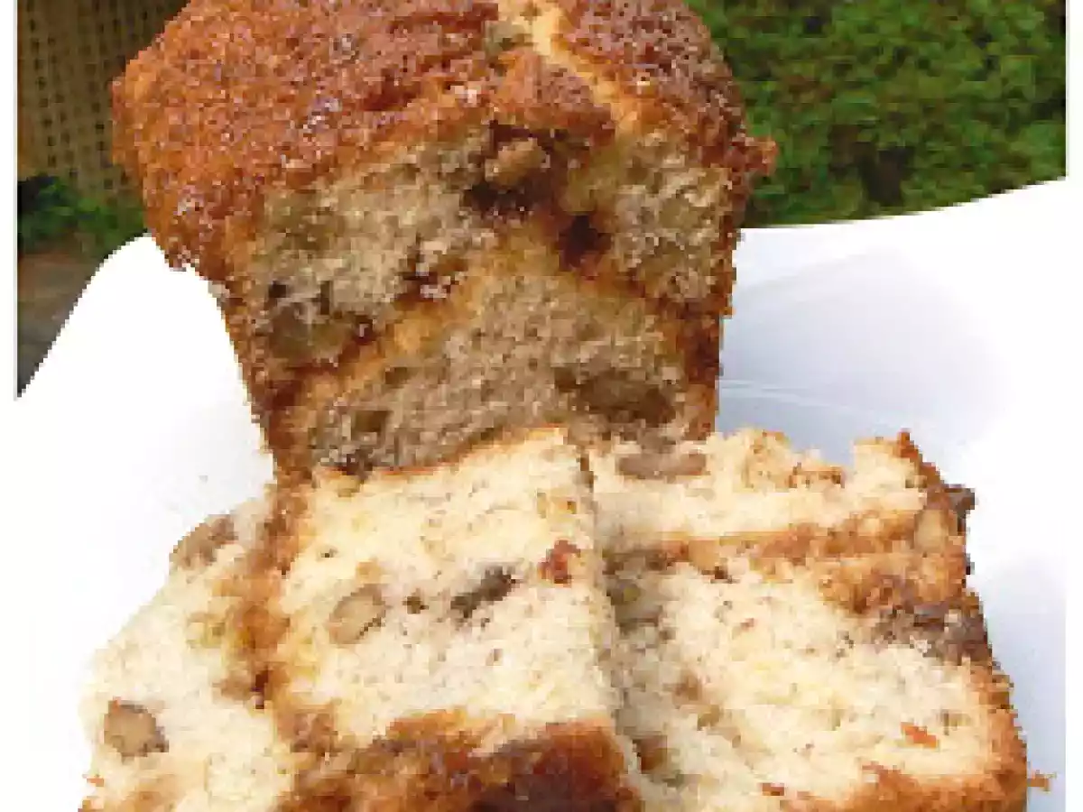 Pain au caramel, aux bananes et au rhum